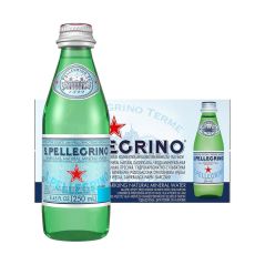 San Pellegrino Sparkling Natural Mineral Water 24 x 250mL Glass Bottles