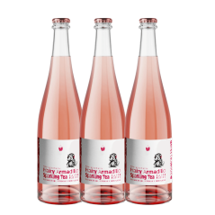 Hairy Armadillo Darjeeling Blush Non-alcoholic Sparkling Tea 3 x 750ml Bottles