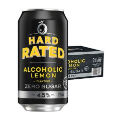 Hard Rated Alcoholic Lemon Zero Sugar Case 24 x 375mL Cans