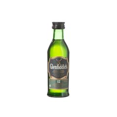 Glenfiddich 12YO Single Malt Scotch Whisky Miniature (50mL)