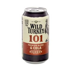 Wild Turkey 101 Kentucky Straight Bourbon & Cola 6.5% Case 30 x 375mL Cans