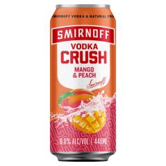 Smirnoff Vodka Crush Mango & Peach Cans (10X440ML)