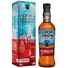 Loch Lomond Steam & Fire Double Distilled and Heavily Charred Single Malt Scotch Whisky 700mL