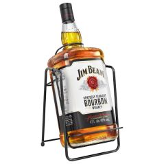 Jim Beam White Label Bourbon Whiskey 4.5 Litre Cradle