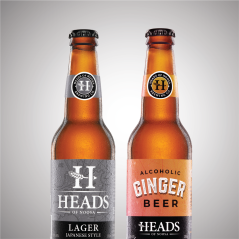 Heads Of Noosa Brewing Japanese Lager & Alcoholic Ginger Beer Mixed Carton