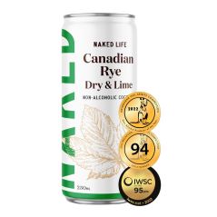 Naked Life Canadian Rye Spirit Dry & Lime RTD 250mL