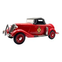 Jim Beam 100 Months Old Decanter 1934 Fire Cheif Car 750mL -  UNSEALED BUT FILLED