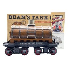 Jim Beam 100 Months Old Decanter Jersey and Western Railway Tank Car 750mL -  SEALED WITH BOX & PAPERS