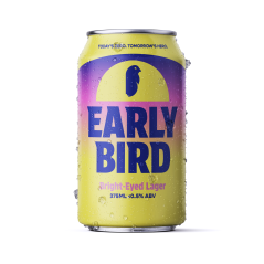 Earlybird Limited Release Bright Eyed Lager Non Alcoholic 24 Pack