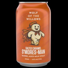 Wolf of the Willows 'Salted Caramel S'mores-Man' Barrel Aged Milk Stout