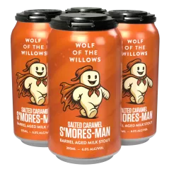 Wolf of the Willows 'Salted Caramel S'mores-Man' Barrel Aged Milk Stout