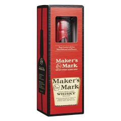 Makers Mark Kentucky Straight Bourbon 700ml and Single Glass Gift Box