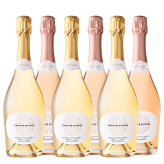 French Bloom Le Blanc & Le Rosé Alcohol-Free Sparkling Duo Bundle 750ml (Case 6)
