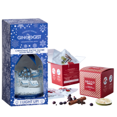 Ginologist Snowglobe Gin 0% 700ml & Secco Festive Drink Infusion - Designs may vary Gift Pack