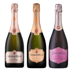 Graham Beck Brut Rose; Pinot Noir Rose & Steenberg Pinot Noir Rose Pack 3 x750ml