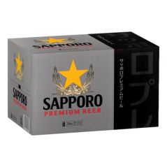Sapporo Premium Beer Bottles (24 x 355mL)