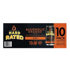 Hard Rated Orange 10PK Cans