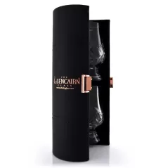 Glencairn Travel Case (2 Tartan Cut Crystal Whisky Glasses)