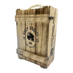 Rusty Barrel Gold Rum Wooden Crate Gift Pack 700ml