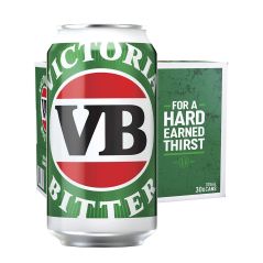 Victoria Bitter VB Beer Case 24 x 375mL Cans