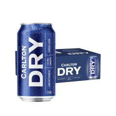 Carlton Dry Beer Case 24 x 375mL Cans