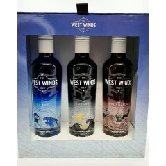 THE WEST WINDS GIN GIFT PACK 3 X 200ML (SABRE , CUTLASS, BROADSIDE)