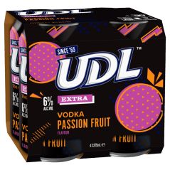 UDL Extra Vodka & Passionfruit Cans (10X375ML)