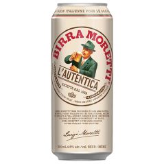 Birra Moretti Italian Lager Imported Beer Case 24 x 500mL Cans