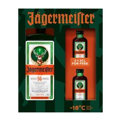 Jagermeister Herb Liqueur Gift Pack 700mL + 2 x Miniature 20mL