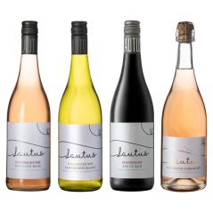 Gift Pack Lautus Moscato Rosé, Sauvignon Blanc White, Savvy Red and Sparkling Rosé Wines 0% 4 x 750ml