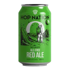 Hop Nation No Buzz American Red Non-Alcoholic Beer 355mL