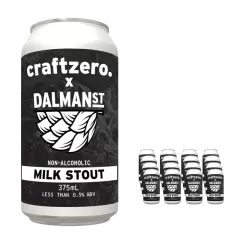 Craftzero. Dalman Street Milk Stout Non-Alcoholic 375mL