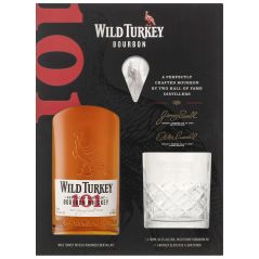 Wild Turkey 101 Old Fashioned Cocktail Kit + Glass Gift Set Kentucky Straight Bourbon Whiskey 700mL