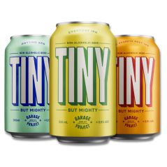 Garage Project Tiny Ale - Non-Alcoholic Trio Bundle: Everyday IPA, Hazy IPA & XPA (12 Pack)