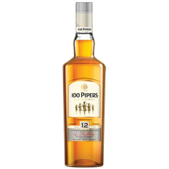 100 Pipers Blended Scotch Whisky 12 years 750ml