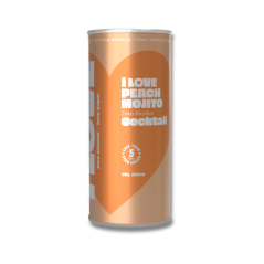 I Love Non-Alc Peach Mojito Cocktail 250ml