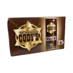 Cody's 7% Bourbon & Cola Cans 250mlx12