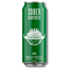 Sober Carpenter West Coast IPA Non Alcoholic Beer 473ml