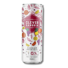 Clever Mocktails Non Alcoholic Red Sangria 355ml