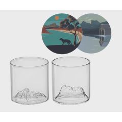 Cradle Mountain Old Fashioned Glass Twin Set