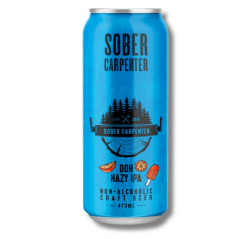 Sober Carpenter DDH Hazy IPA Non Alcoholic Craft Beer 473ml