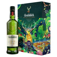 Glenfiddich 12YO Scotch Whisky  Gift Pack 700mL
