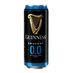 Guinness Draught 0.0 Non-Alcoholic Stout 440mL