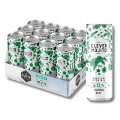 Clever Mocktails Non Alcoholic Mojito 355ml
