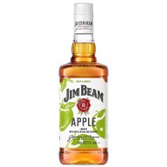 Jim Beam Kentucky Straight Apple Infused Bourbon Liqueur Whiskey 1L