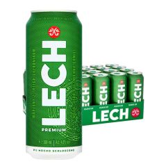 Lech Premium Polish Lager Imported Beer Case 24 x 500mL Cans