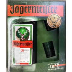 Jagermeister Herbal Liqueur & 2 Shot Glasses Gift Pack 700ml