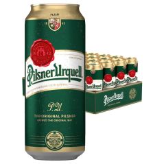 Pilsner Urquell Imported Beer Case 24 x 500mL Cans