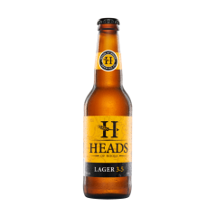 Heads Of Noosa Brewing Midstrength 3.5 Lager Carton 24 x 330ml bottles