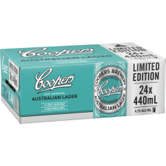 Coopers Australian Lager Limited Edition Cans 24x440ml